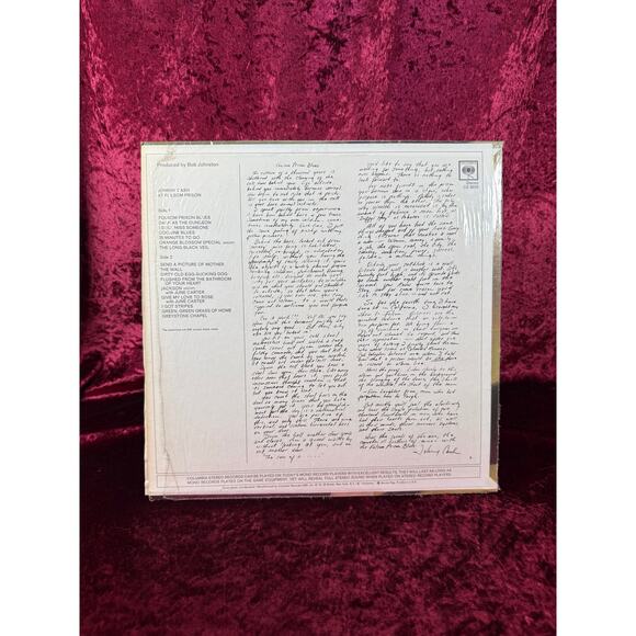 Vintage 12" Vinyl Record - Johnny Cash - Folsom Prison Blues - Columbia Records - Picture 2 of 4